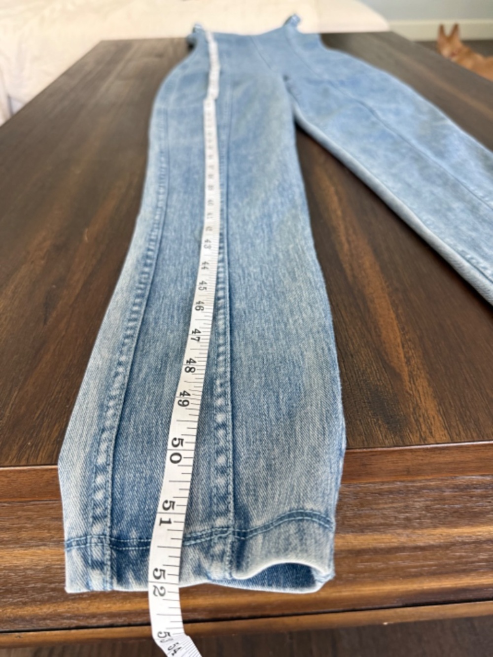 Good American Denim Jumpsuit Fitted Blue One Piece Sleeveless XS - Picture 14 of 15